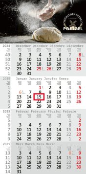 4-Monatsplaner Rational  Monats Kalender 2025
