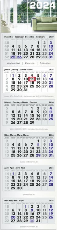 6-Monatskalender Plus TOP Monats Kalender 2025
