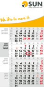 4-Monats-Planer/Kalender Square 4 Post 2025